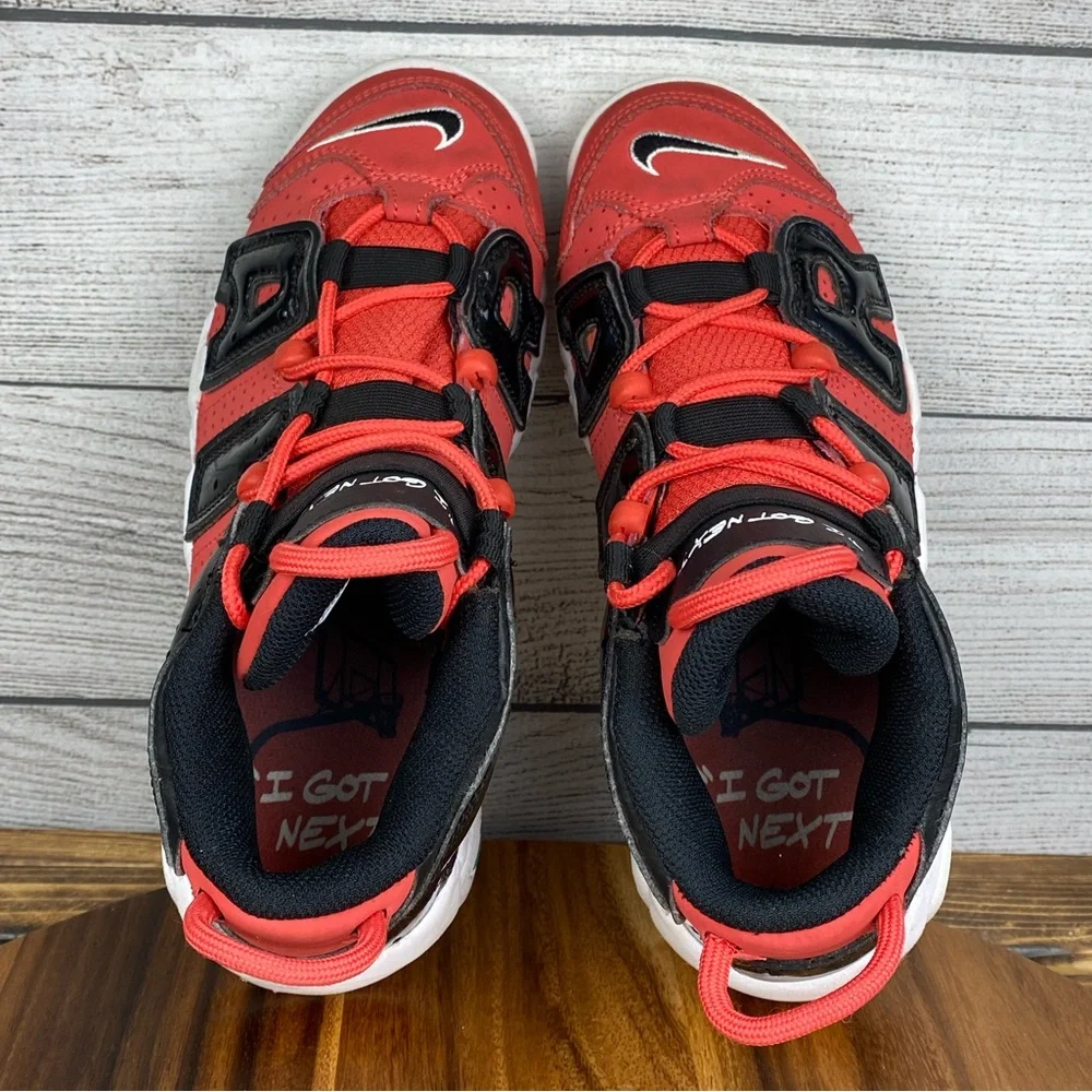 Nike Air More Uptempo I Got Next Red Black Sneaker DV2205-600 Youth Shoe Size 6
